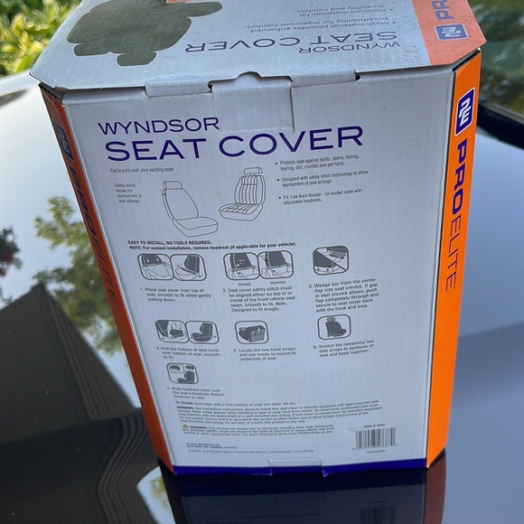 Wyndsor Pro Elite seat cover, set of 2, black. Never used open box
SOLD OUT!!! - Picture 3 of 5